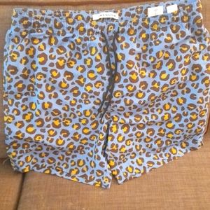 Leopard Print Swim Trunks